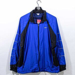 Nike Swoosh Color block Windbreaker Large VTG 90s Blokecore Streetwear